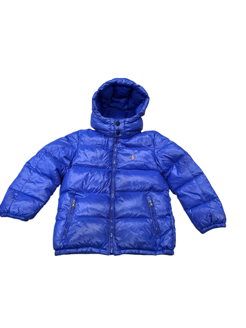 Polo Ralph Lauren Boys Puffer Winter Jacket Hood Pony Logo Size 7